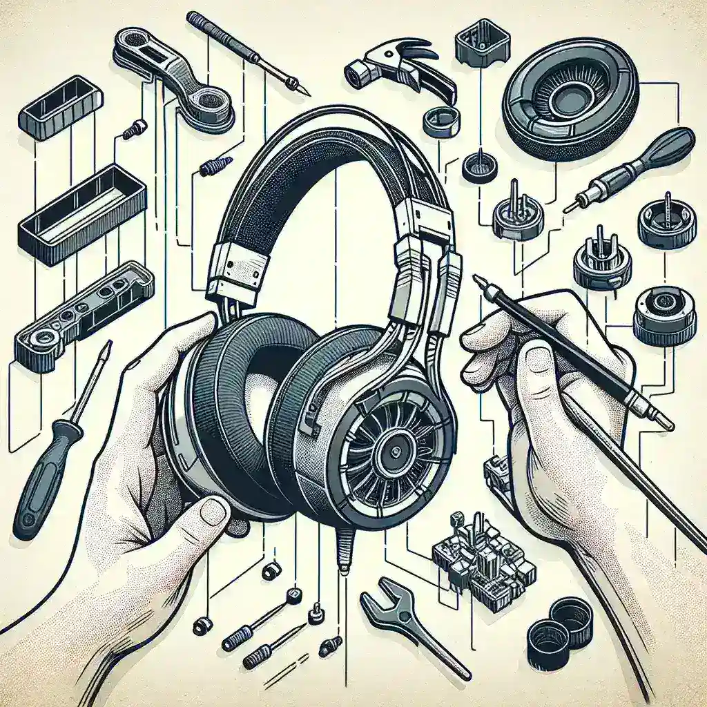 Why are some computer headsets designed with modular, swappable components?