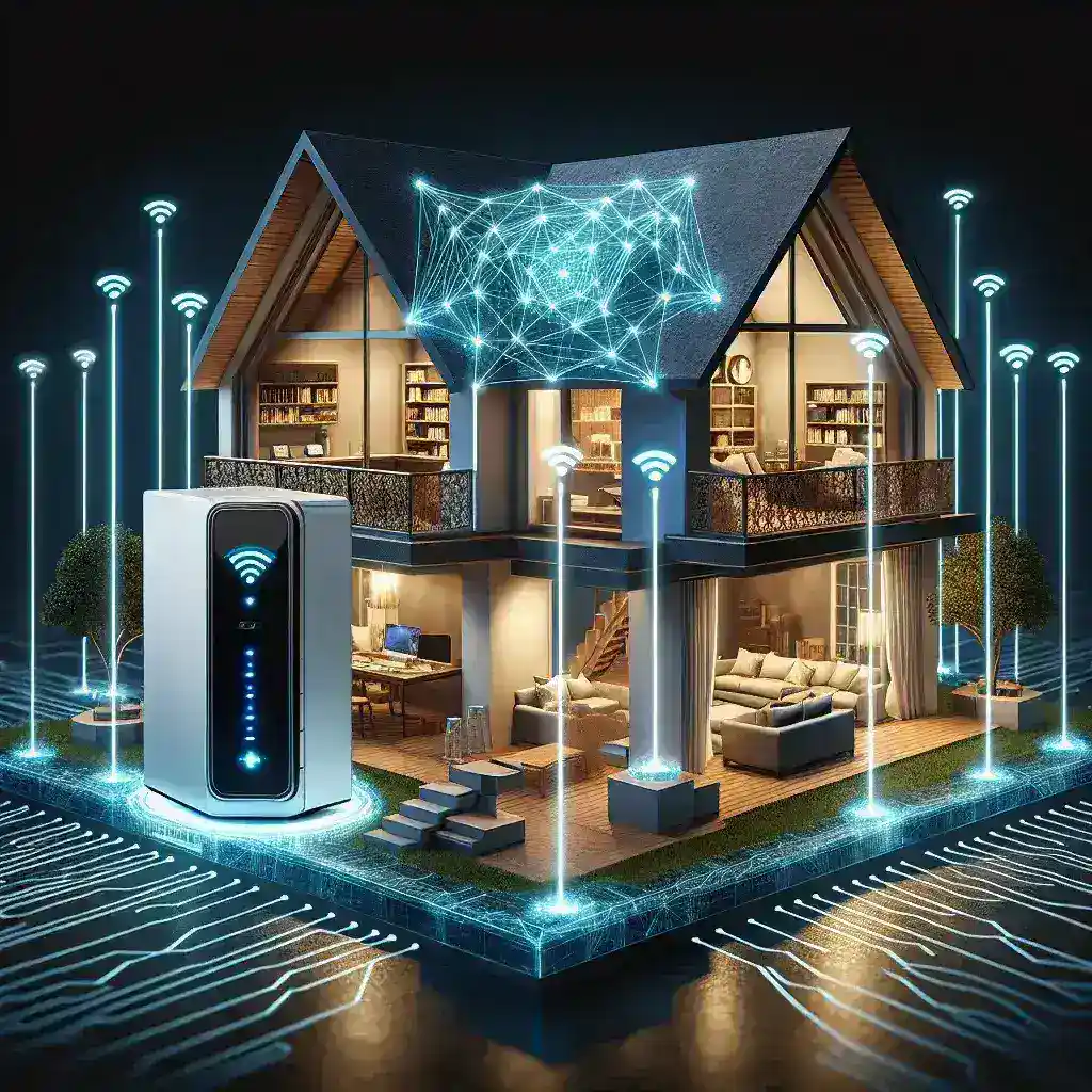 Can a modem router combo be used in a large home?