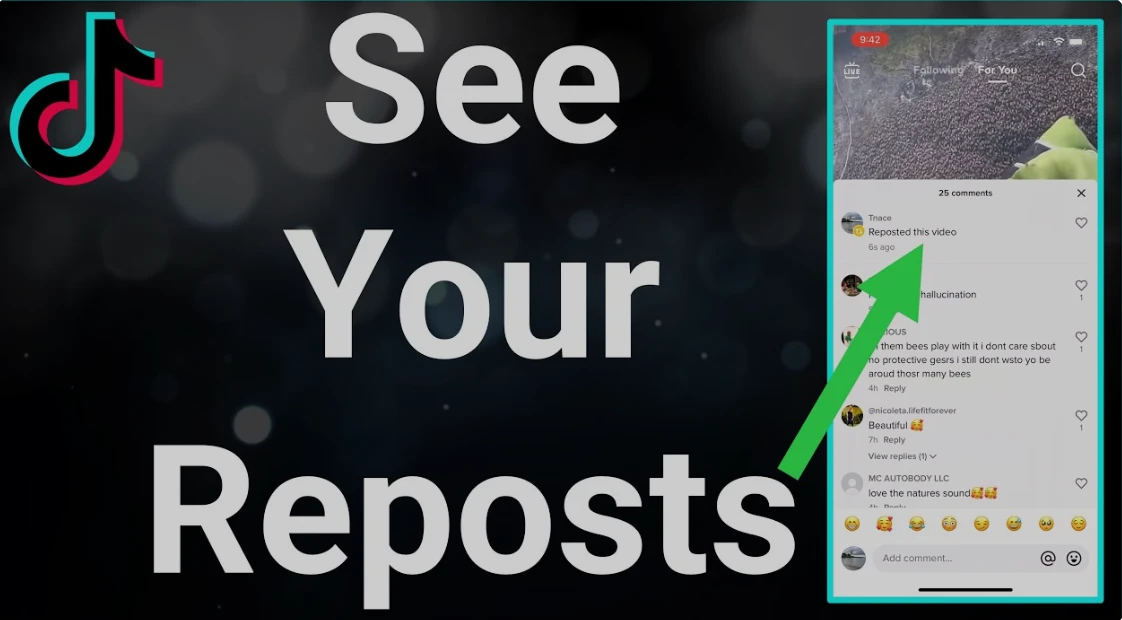 How do you Repost on Tiktok